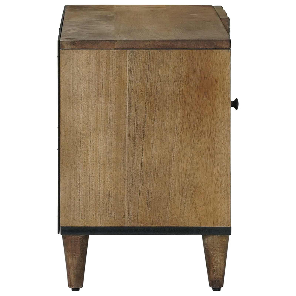Tv Cabinet With Shelf 80 X 31.5 X 46 Cm Solid Mango Wood