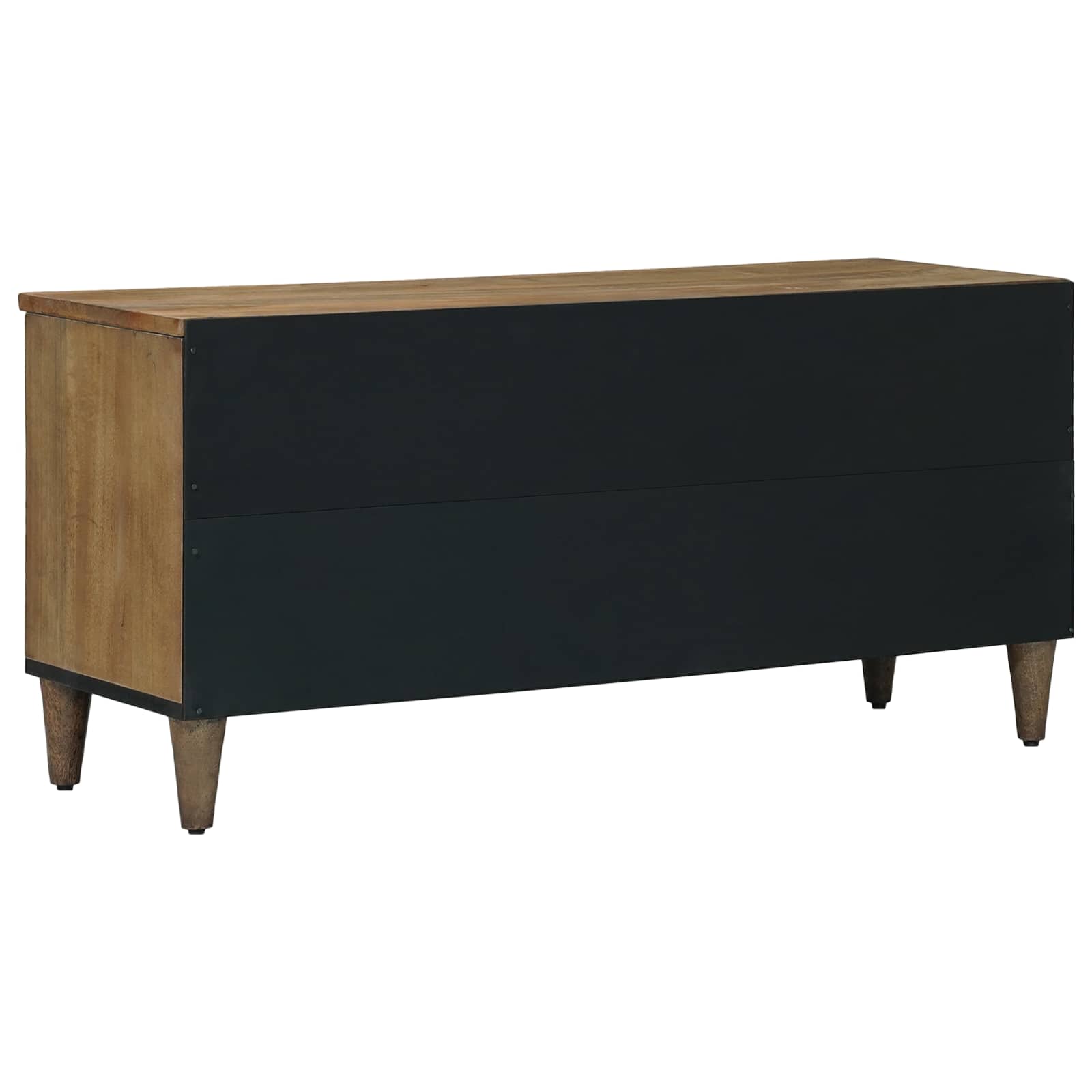 Tv Cabinet With Shelf 100 X 33.5 X 46 Cm Solid Mango Wood