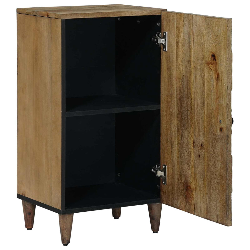 Sideboard With Storage 40 X 33.5 X 75 Cm Solid Mango Wood