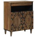 Sideboard With Storage 60 X 33.5 X 75 Cm Solid Mango Wood