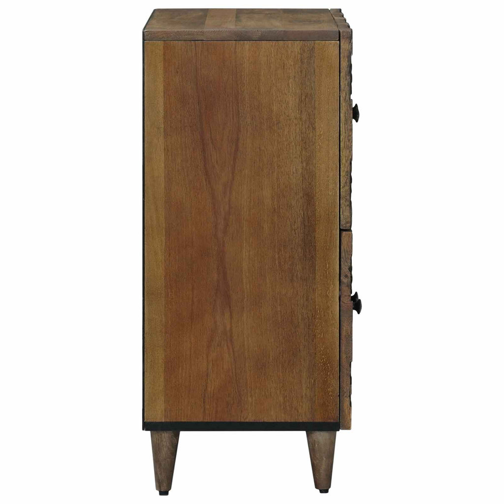 Sideboard With Storage 60 X 33.5 X 75 Cm Solid Mango Wood