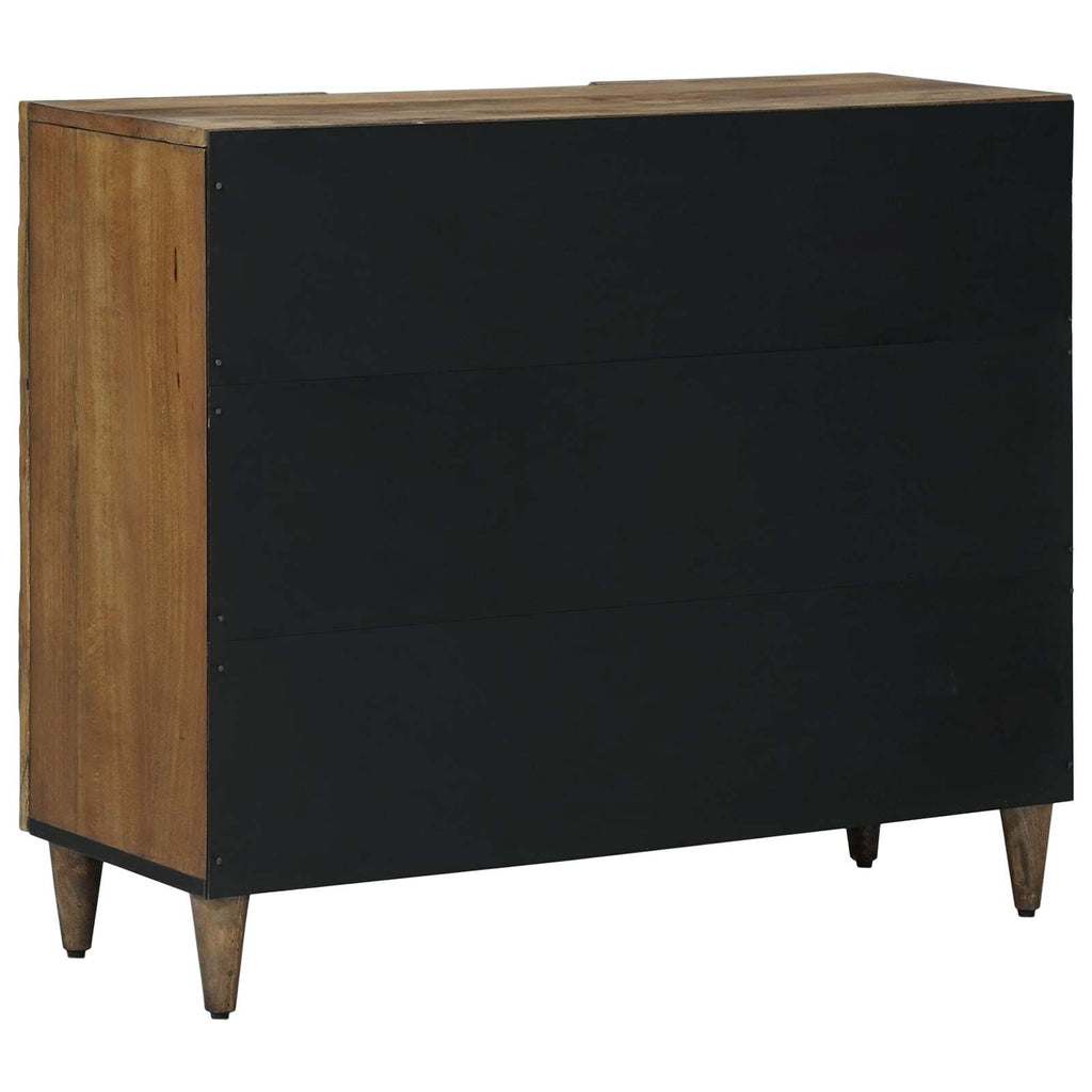 Sideboard With Shelf 90 X 33.5 X 75 Cm Solid Mango Wood