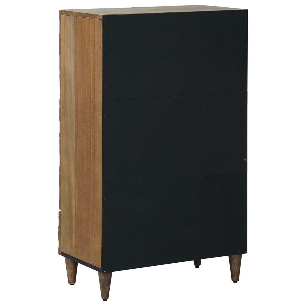 High Board With Shelf 60 X 33.5 X 100 Cm Solid Mango Wood