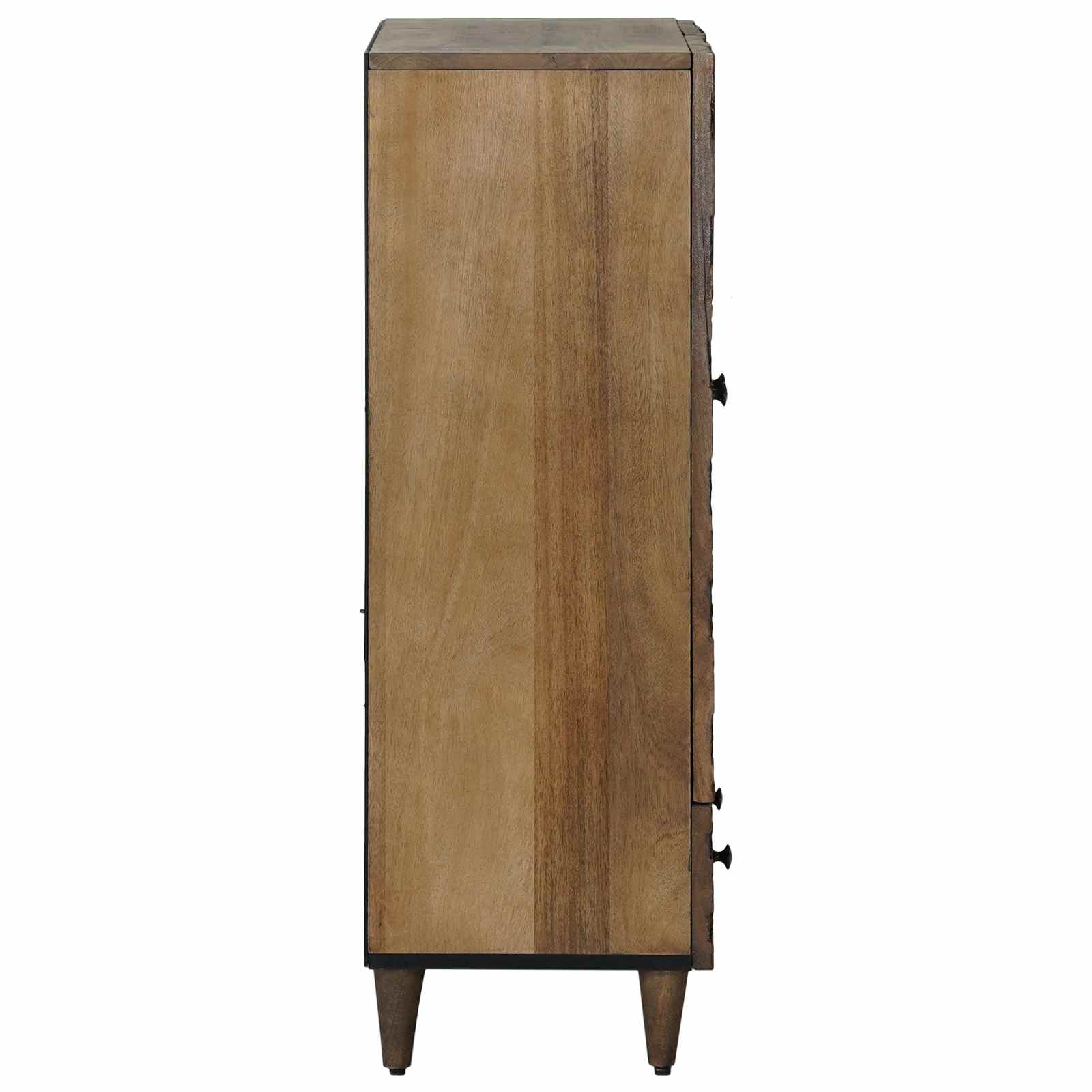 High Board With Shelf 60 X 33.5 X 100 Cm Solid Mango Wood