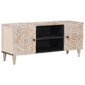 Tv Cabinet 105 X 33.5 X 46 Cm Solid Mango Wood