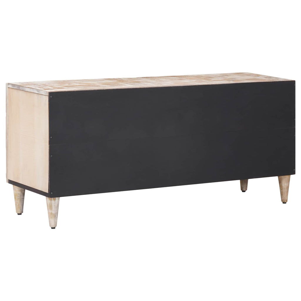 Tv Cabinet 105 X 33.5 X 46 Cm Solid Mango Wood