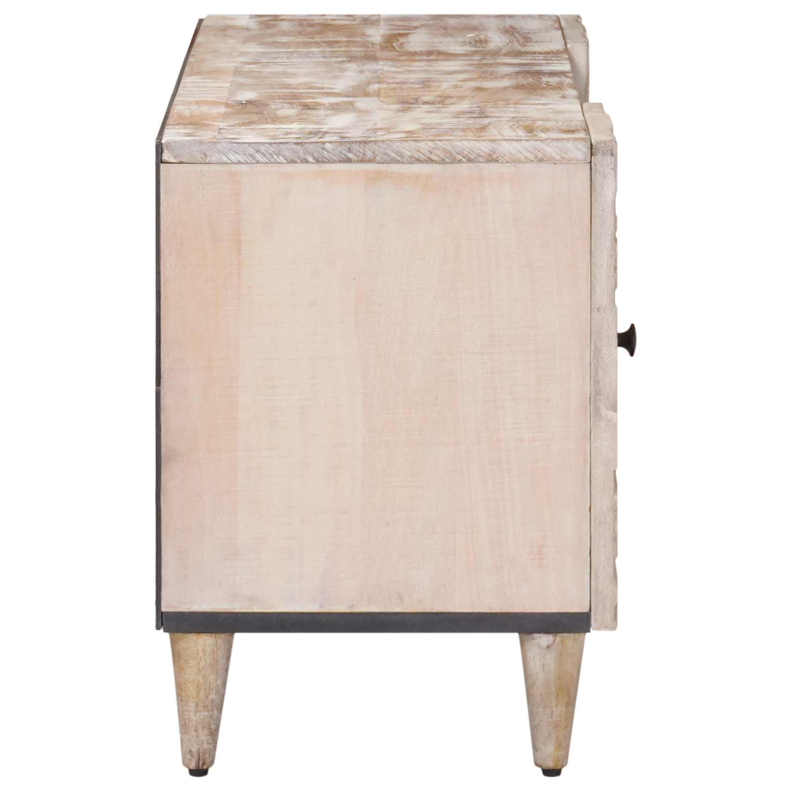 Tv Cabinet 105 X 33.5 X 46 Cm Solid Mango Wood