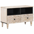 Tv Cabinet 70 X 33.5 X 46 Cm Solid Mango Wood