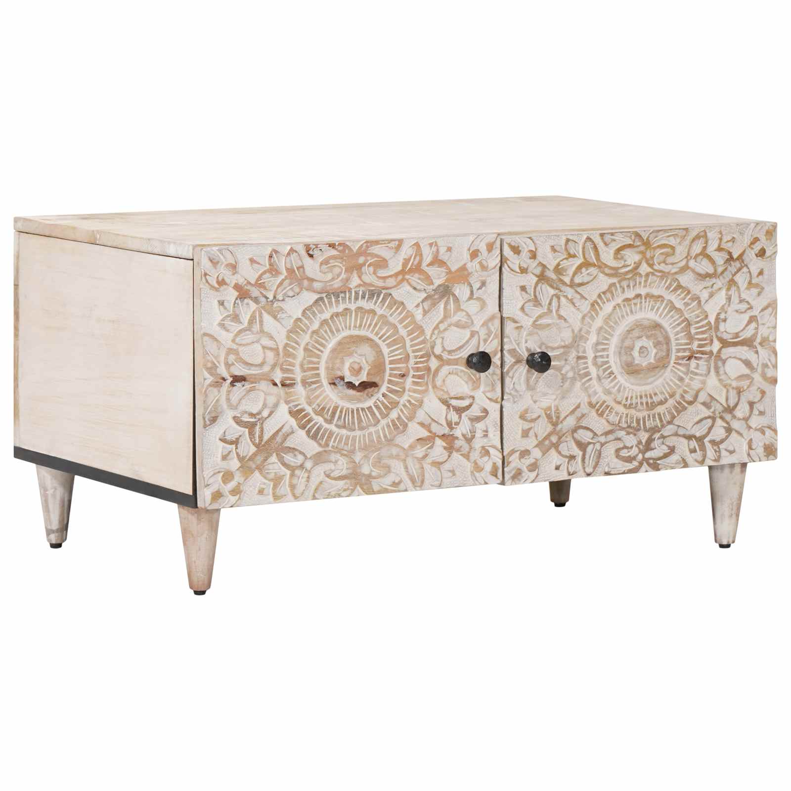 Coffee Table 80 X 50 X 40 Cm Solid Mango Wood