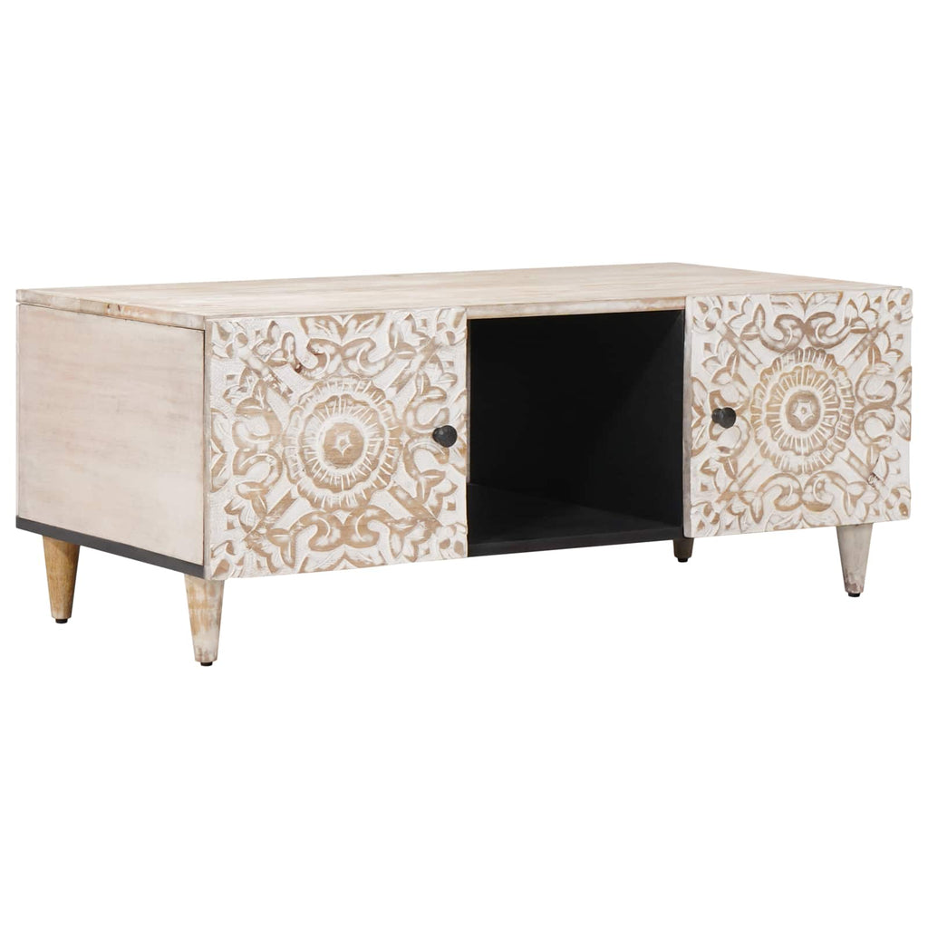 Coffee Table 100 X 54 X 40 Cm Solid Mango Wood