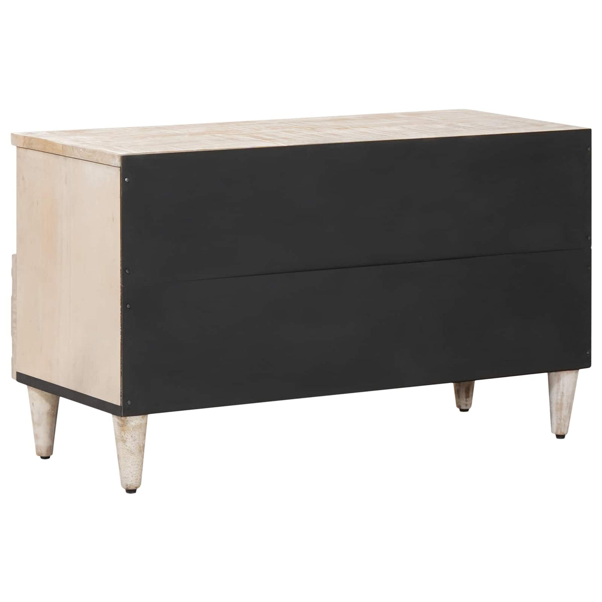 Media Storage Cabinet Solid Mango Wood TV 80cm Unit Drawer Entertainment Stand B