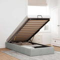 Ottoman Bed Frame No Mattress Super King Velvet