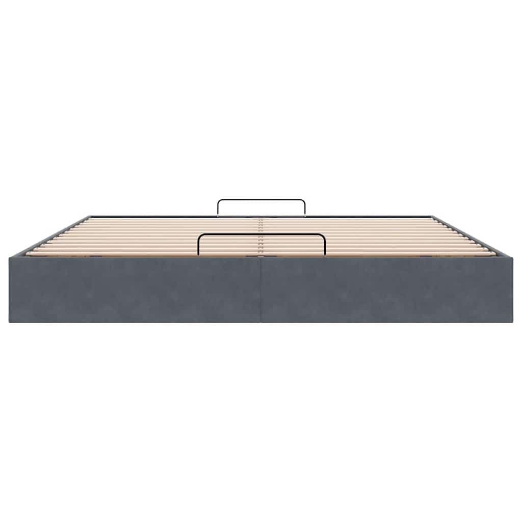 Ottoman Bed Frame No Mattress Super King Velvet