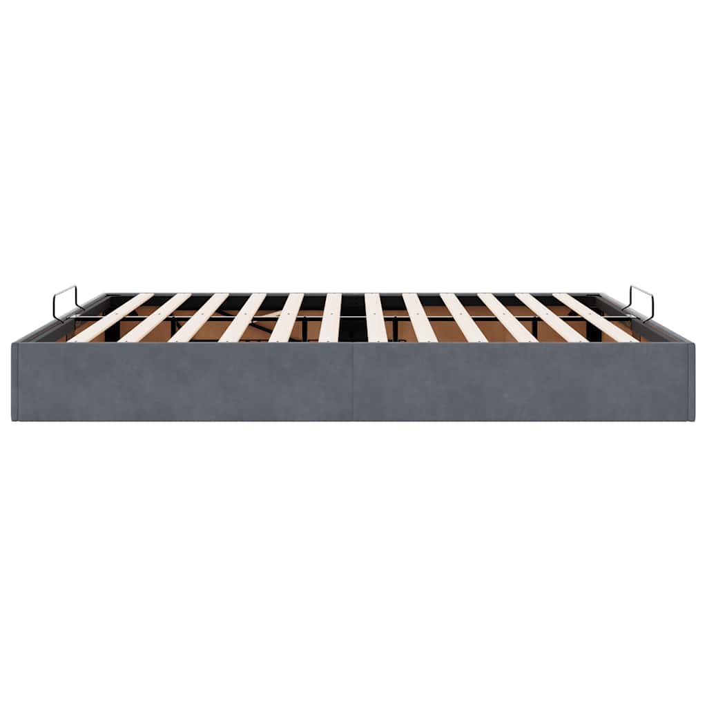 Ottoman Bed Frame No Mattress Super King Velvet
