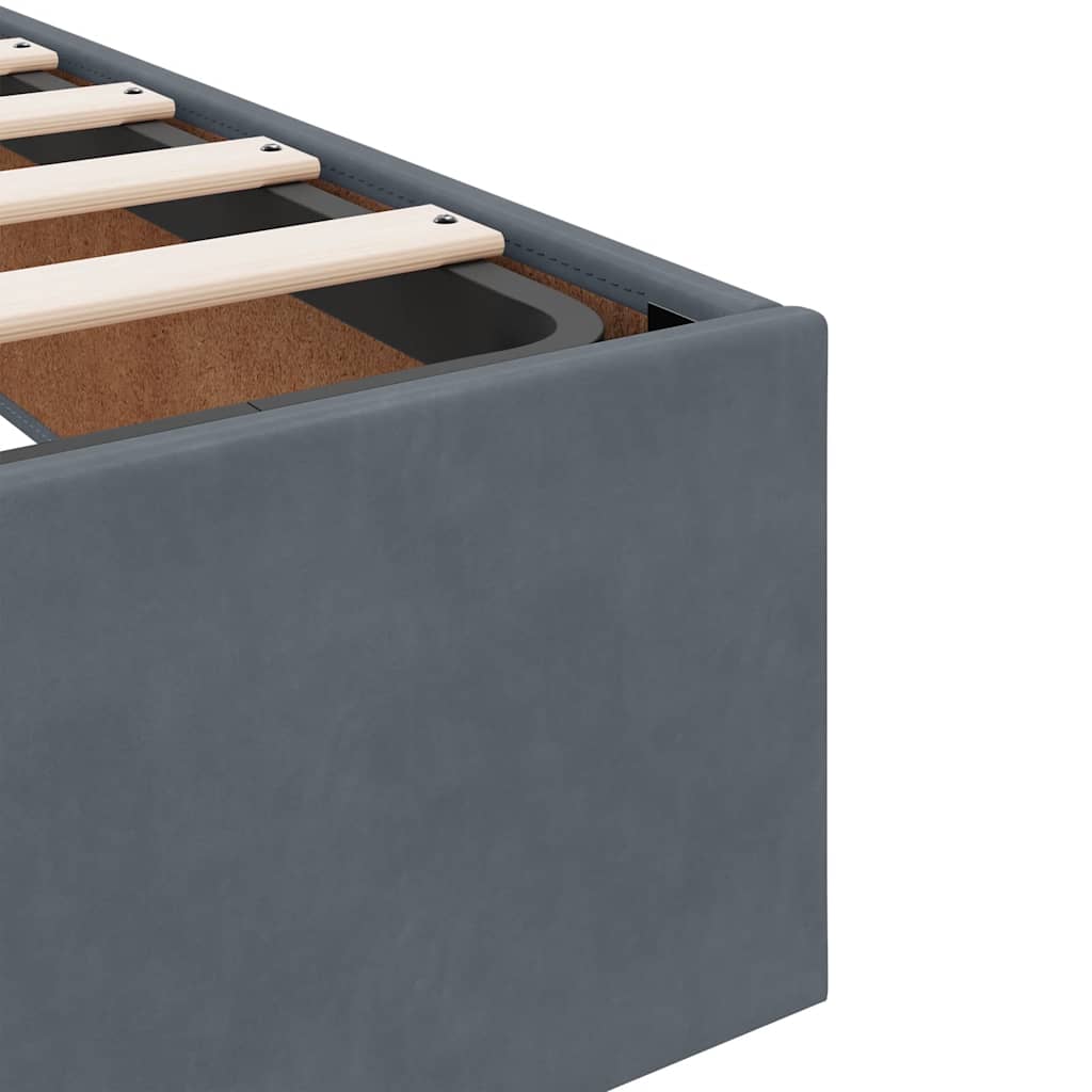 Ottoman Bed Frame No Mattress Super King Velvet