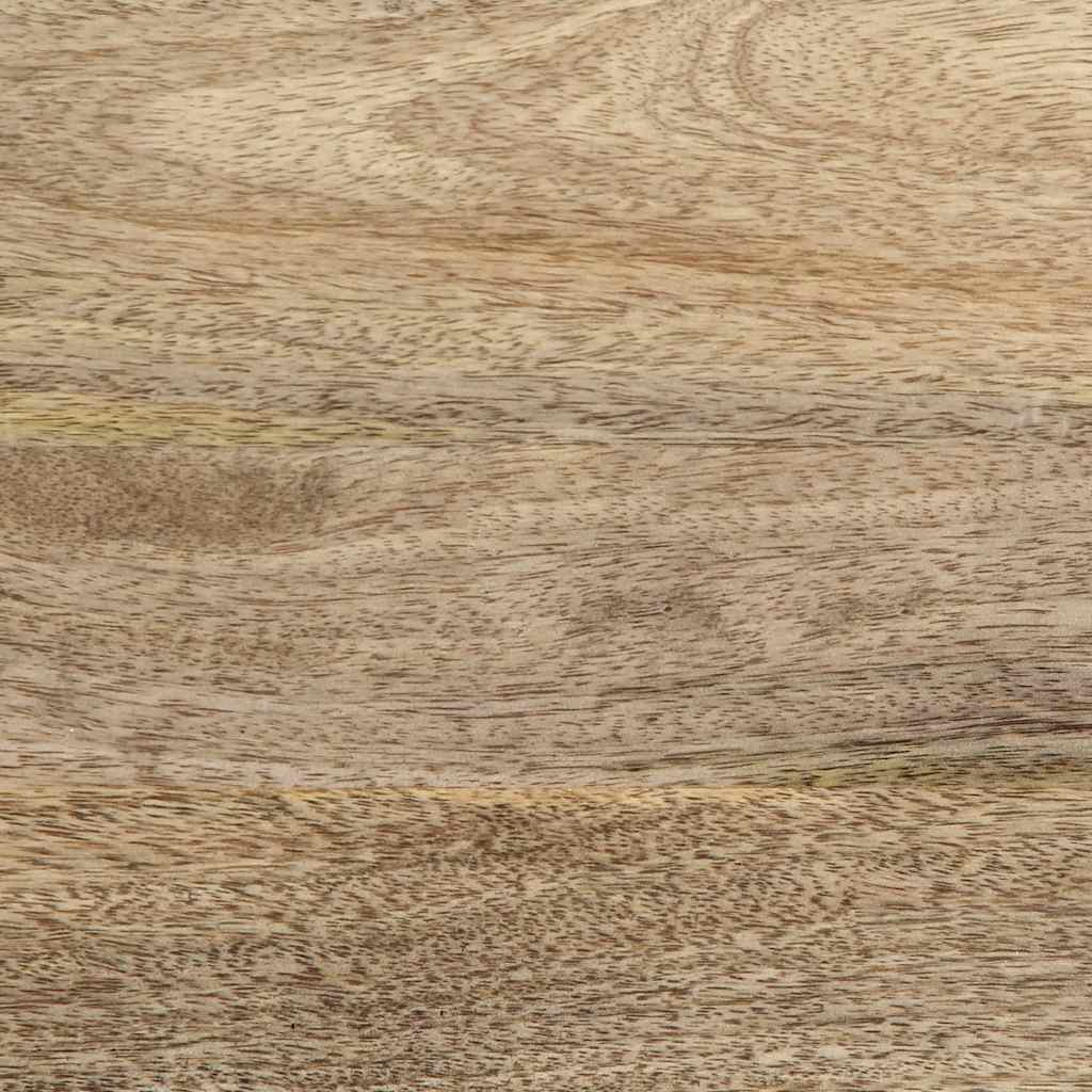 Coffee Table Solid Mango Wood Rustic Living Room Furniture 80x54x40cm metal 80 c