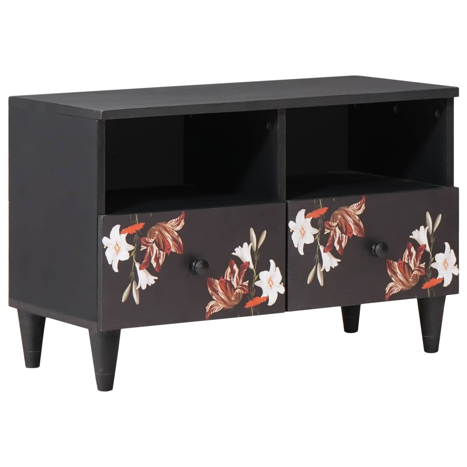 Storage Cabinets Multicolour 70 X 33.5 X 46 Cm Solid Mango Wood