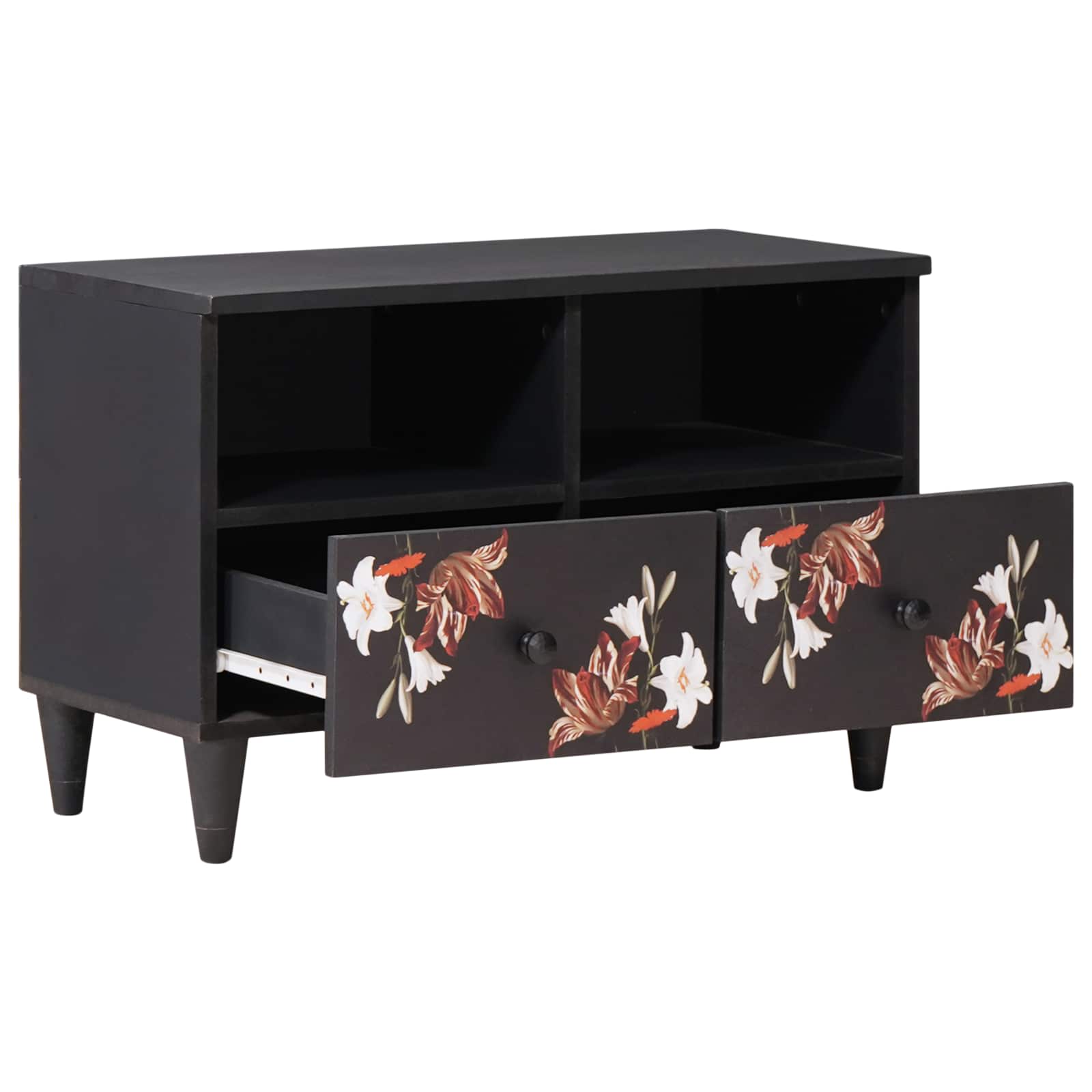 Storage Cabinets Multicolour 70 X 33.5 X 46 Cm Solid Mango Wood