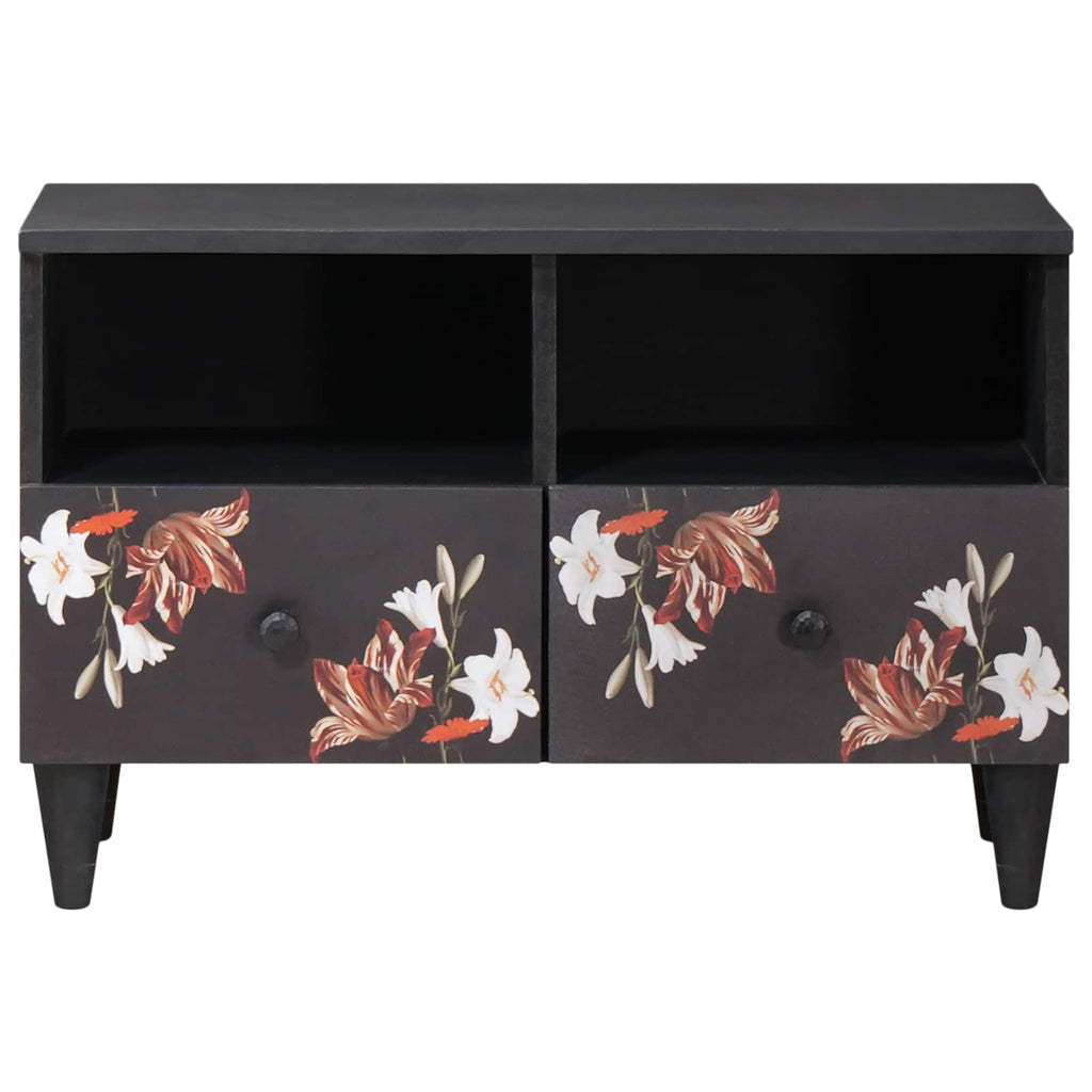 Storage Cabinets Multicolour 70 X 33.5 X 46 Cm Solid Mango Wood