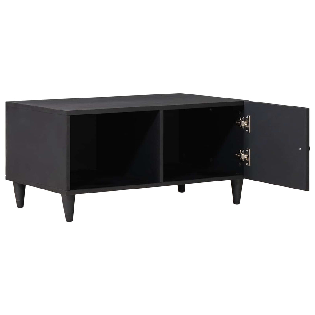 Coffee Table Multicolour 80 X 50 X 40 Cm Solid Mango Wood