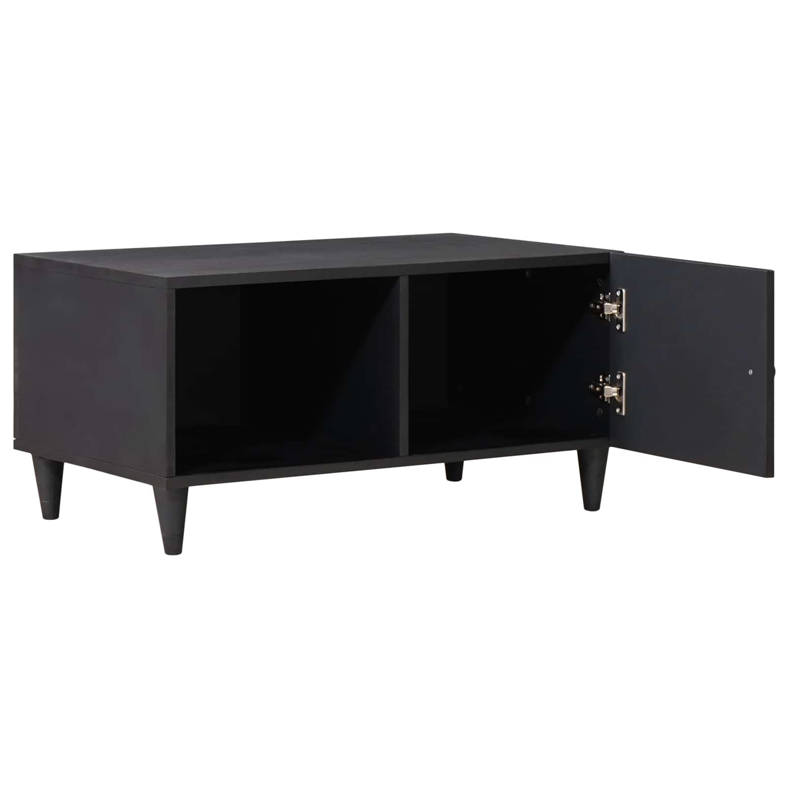 Coffee Table Multicolour 80 X 50 X 40 Cm Solid Mango Wood