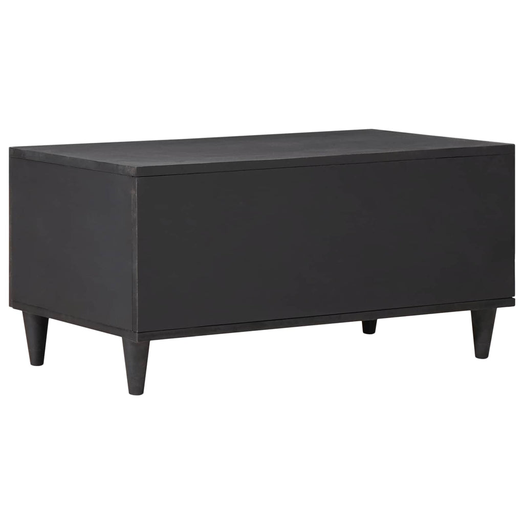 Coffee Table Multicolour 80 X 50 X 40 Cm Solid Mango Wood