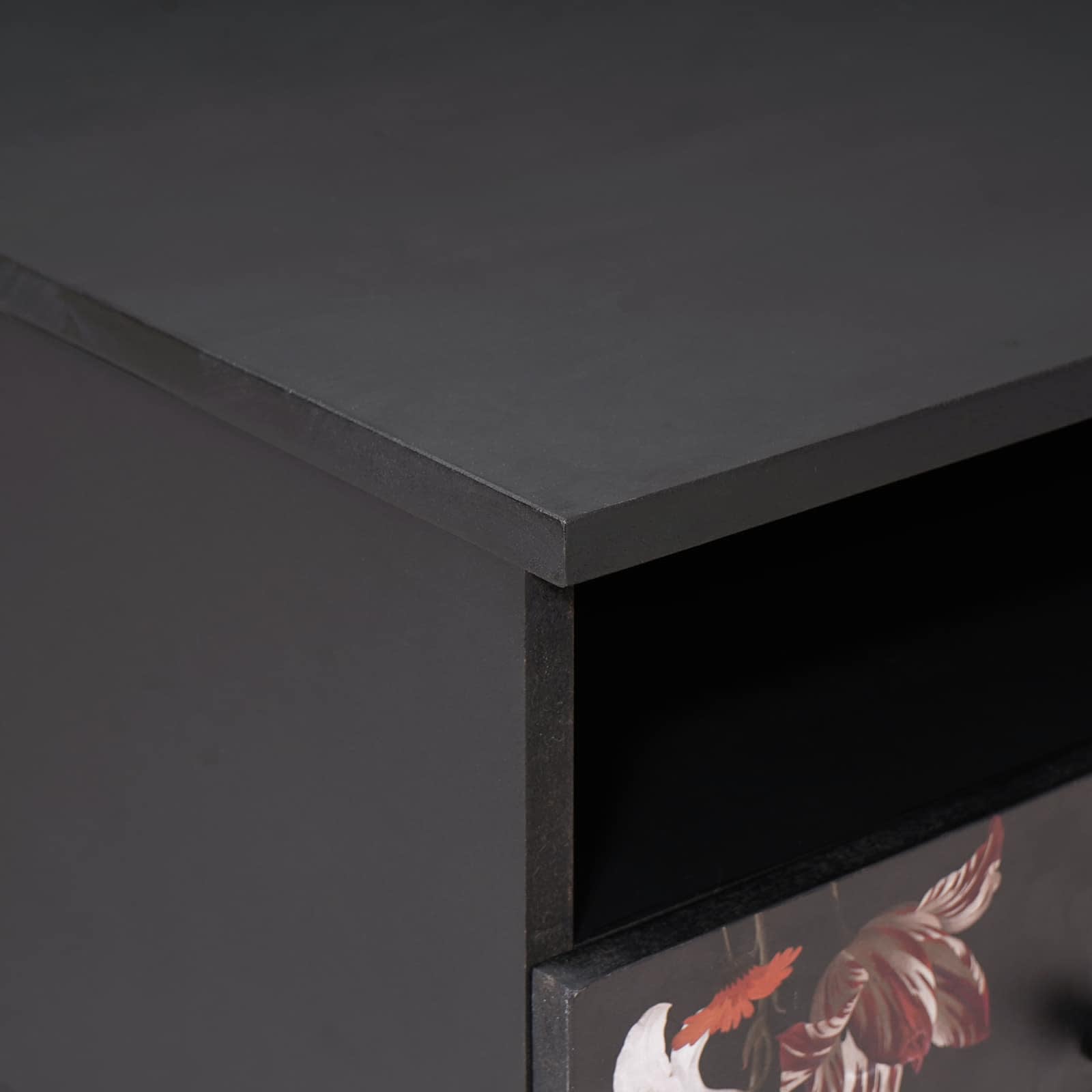Coffee Table Multicolour 80 X 54 X 40 Cm Solid Mango Wood