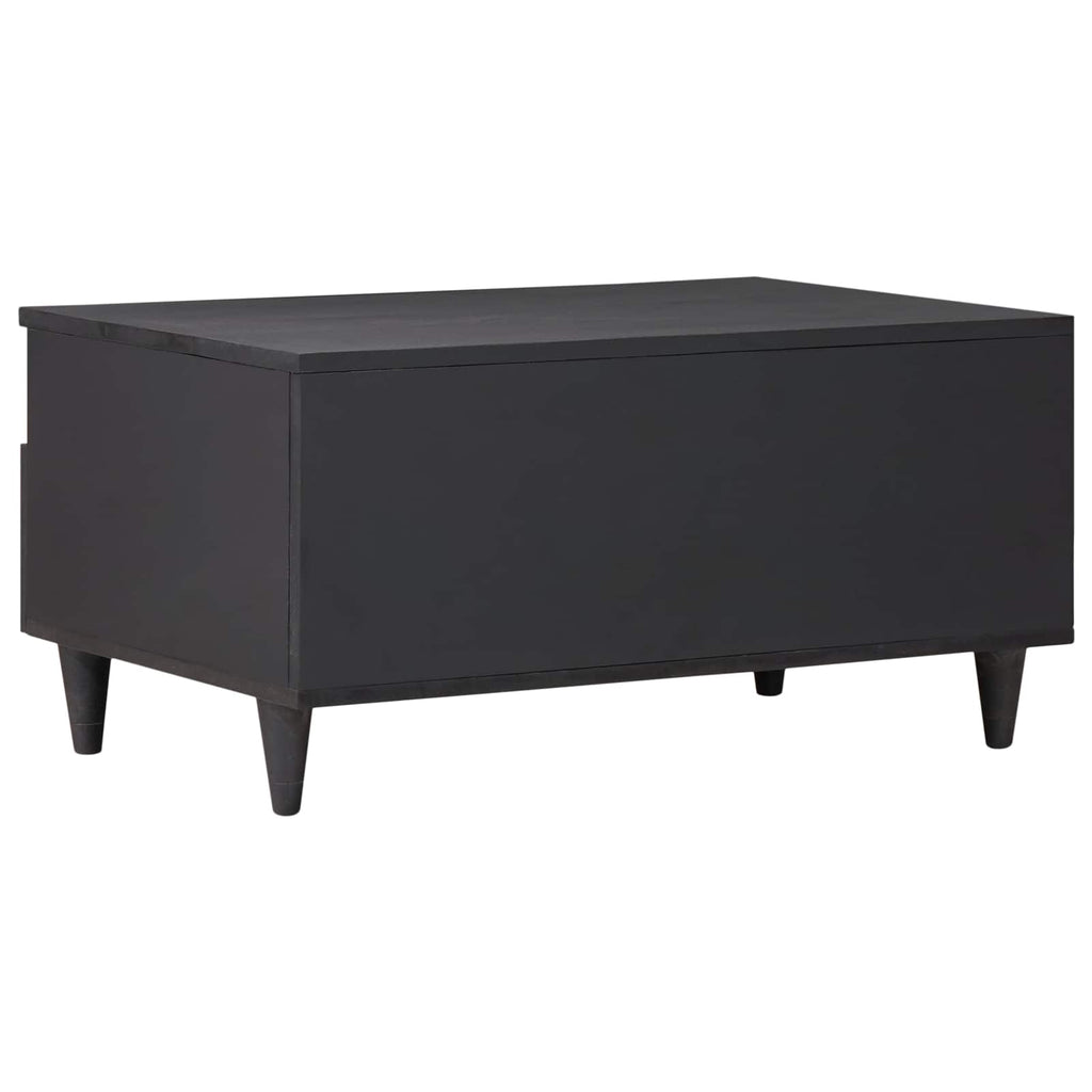 Coffee Table Multicolour 80 X 54 X 40 Cm Solid Mango Wood