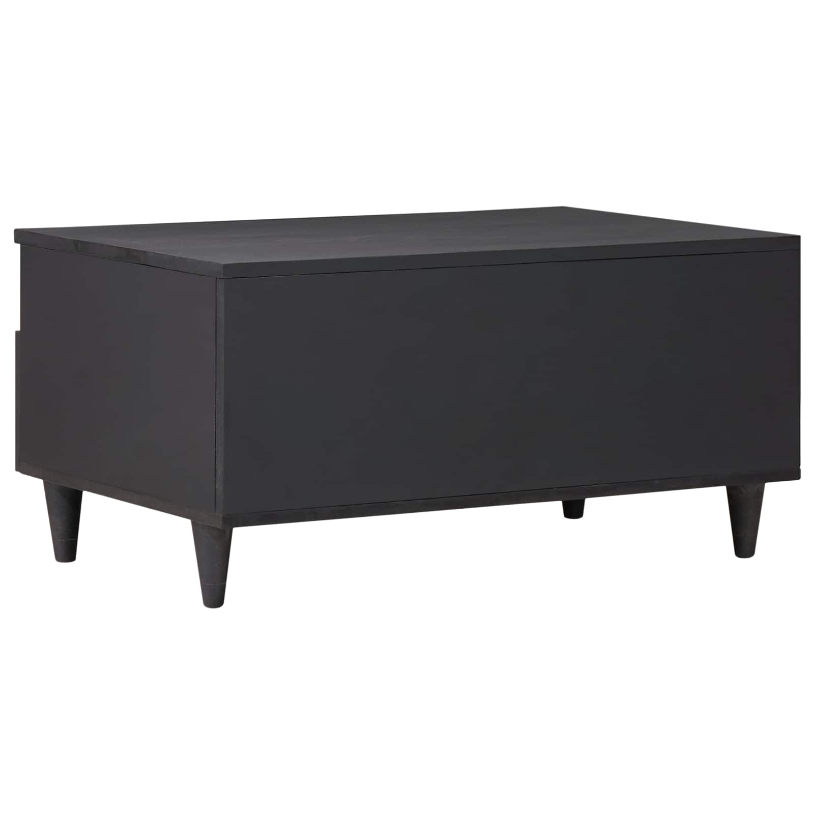 Coffee Table Multicolour 80 X 54 X 40 Cm Solid Mango Wood