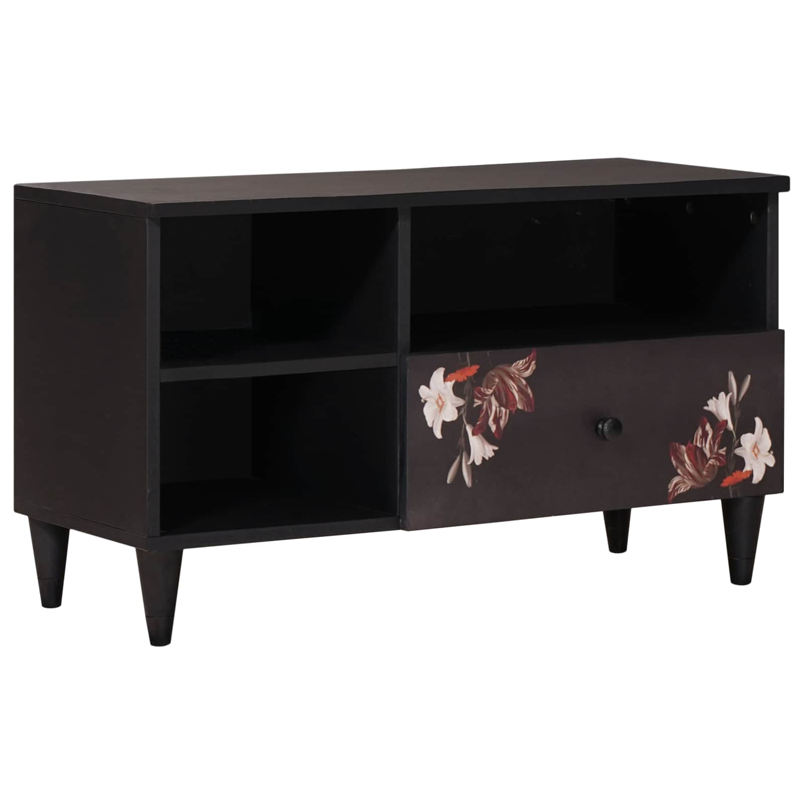 Storage Cabinets Multicolour 80 X 33.5 X 46 Cm Solid Mango Wood