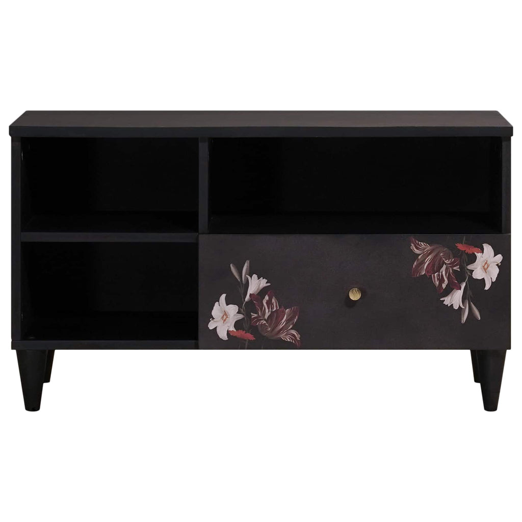 Storage Cabinets Multicolour 80 X 33.5 X 46 Cm Solid Mango Wood