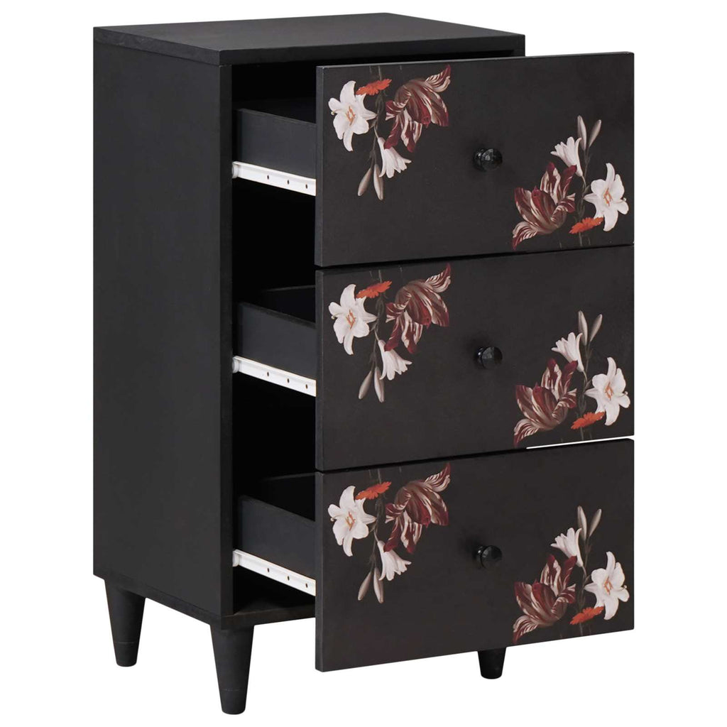 Storage Cabinets Multicolour 40 X 33.5 X 75 Cm Solid Mango Wood