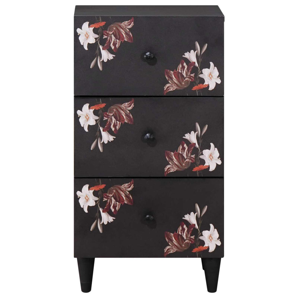 Storage Cabinets Multicolour 40 X 33.5 X 75 Cm Solid Mango Wood