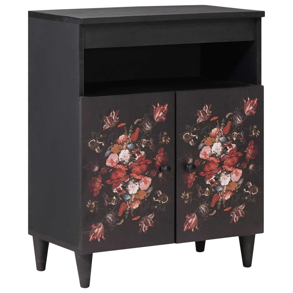 Storage Cabinets Multicolour 60 X 33.5 X 75 Cm Solid Mango Wood