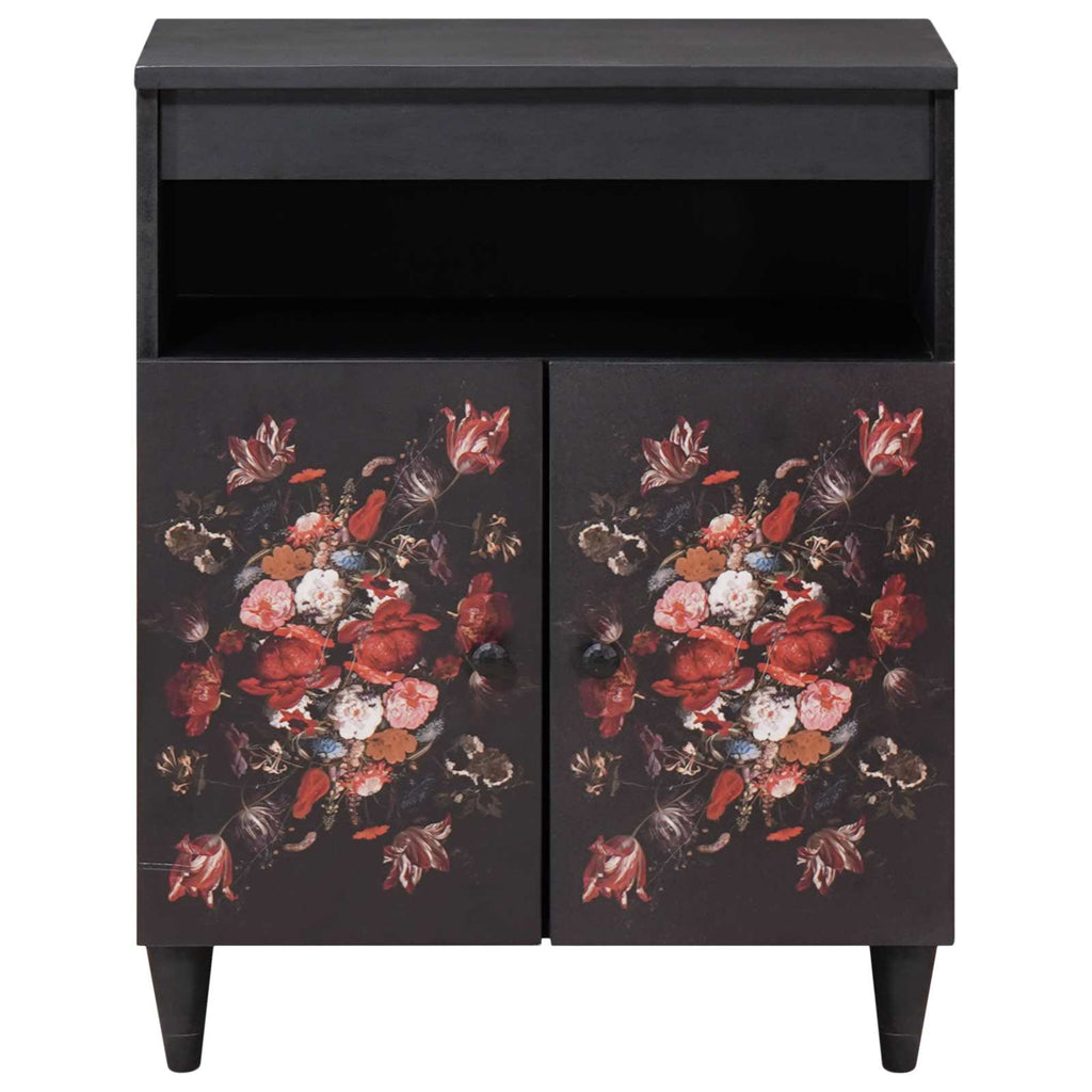 Storage Cabinets Multicolour 60 X 33.5 X 75 Cm Solid Mango Wood