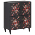 Storage Cabinets Multicolour 60 X 33.5 X 75 Cm Solid Mango Wood