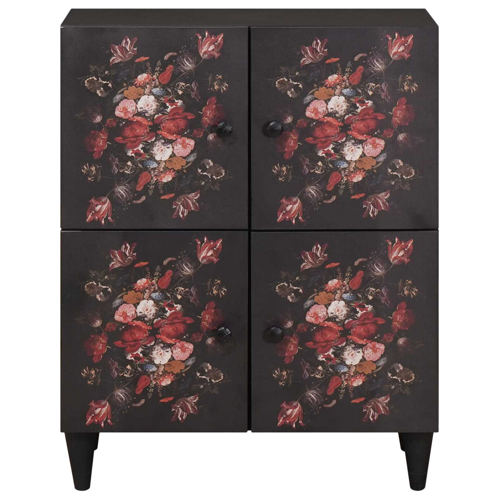 Storage Cabinets Multicolour 60 X 33.5 X 75 Cm Solid Mango Wood