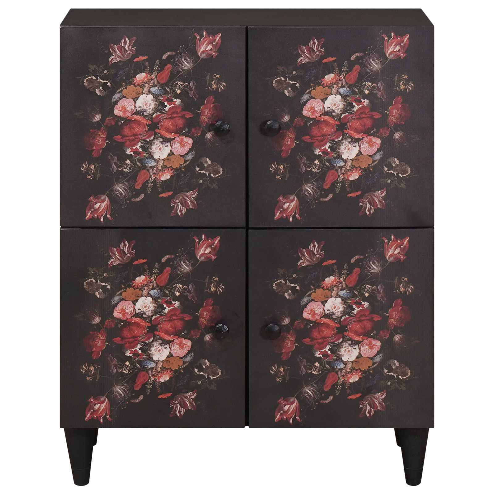 Storage Cabinets Multicolour 60 X 33.5 X 75 Cm Solid Mango Wood