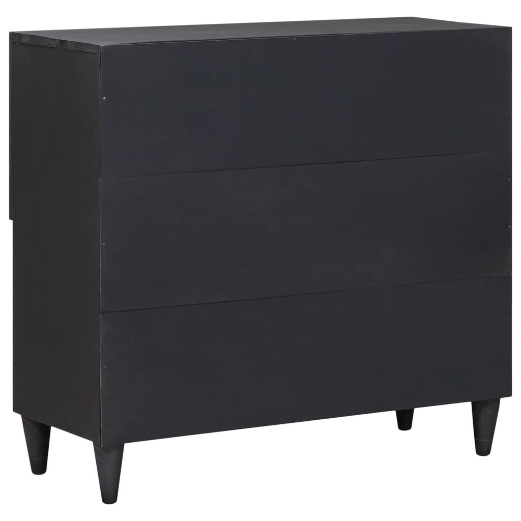 Media Storage Cabinet Cabinets Multicolour 80 X 33.5 75 Cm Solid Mango Wood 80 c