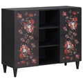 Storage Cabinets Multicolour 90 X 33.5 X 75 Cm Solid Mango Wood