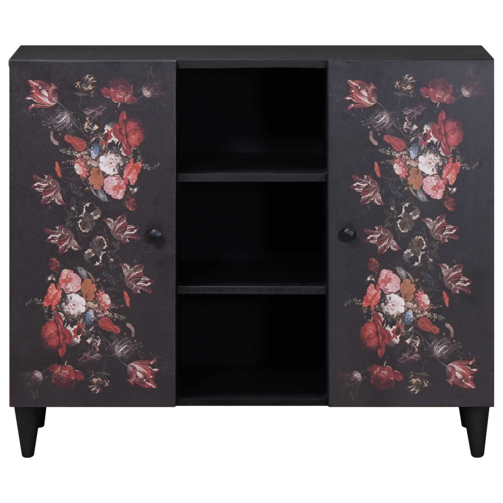 Storage Cabinets Multicolour 90 X 33.5 X 75 Cm Solid Mango Wood