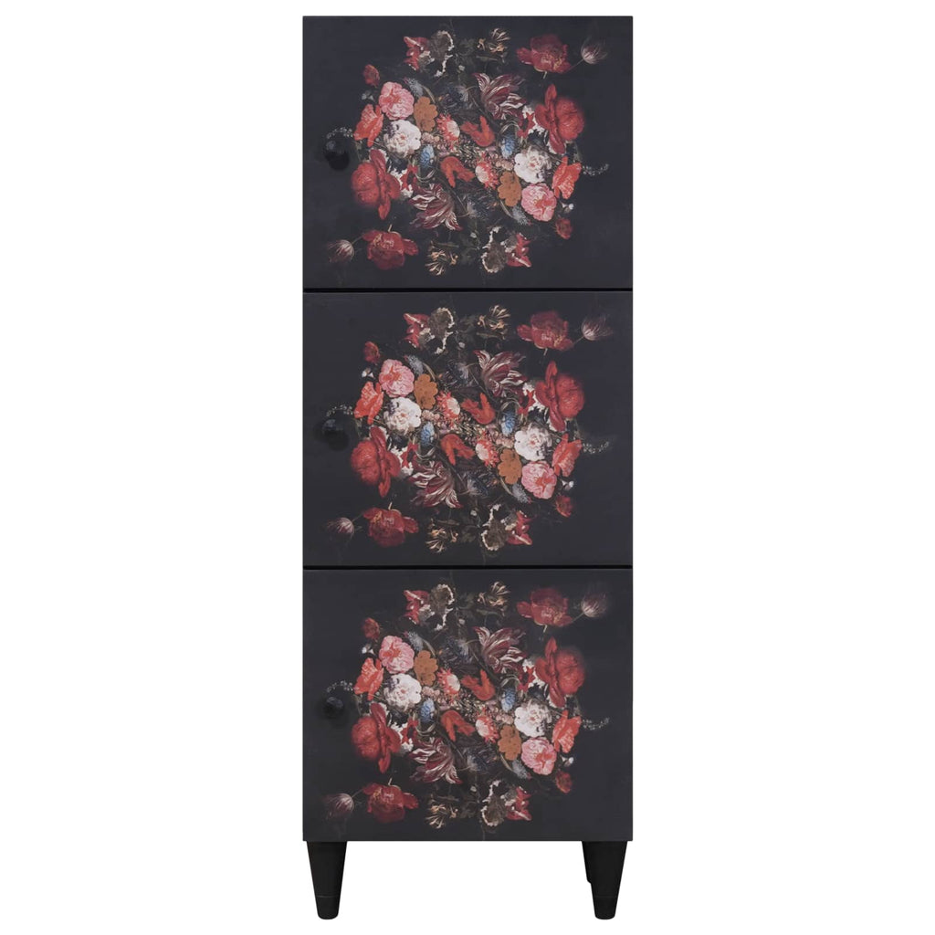 Media Storage Cabinet Cabinets Multicolour 40 X 33.5 110 Cm Solid mango wood 40