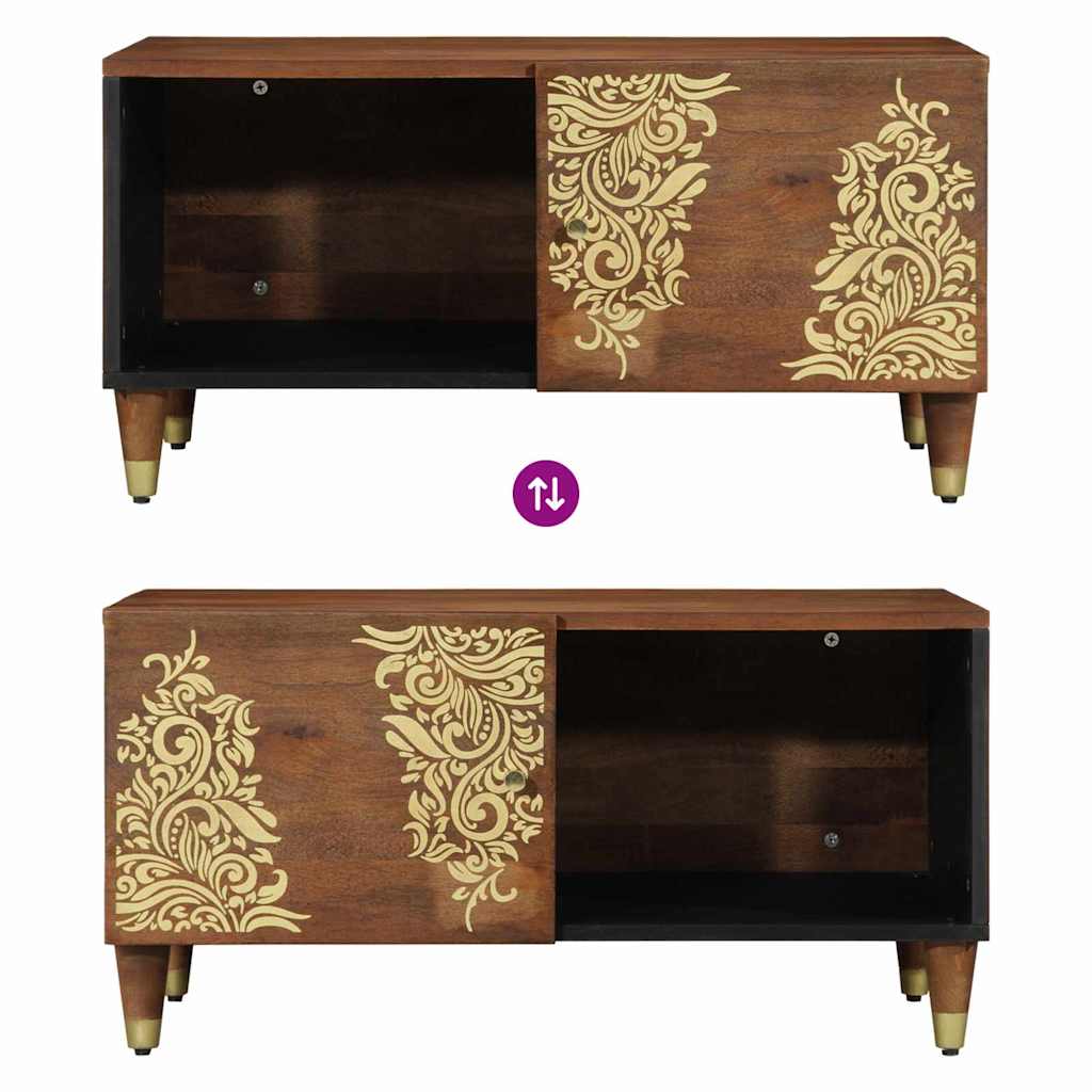 Coffee Table 80 X 50 X 40 Cm Solid Mango Wood