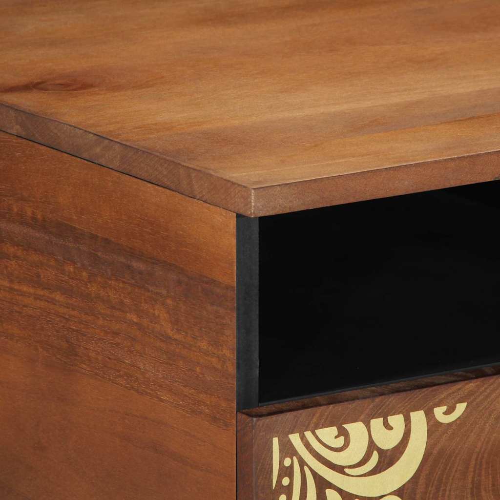 Coffee Table 80 X 54 X 40 Cm Solid Mango Wood