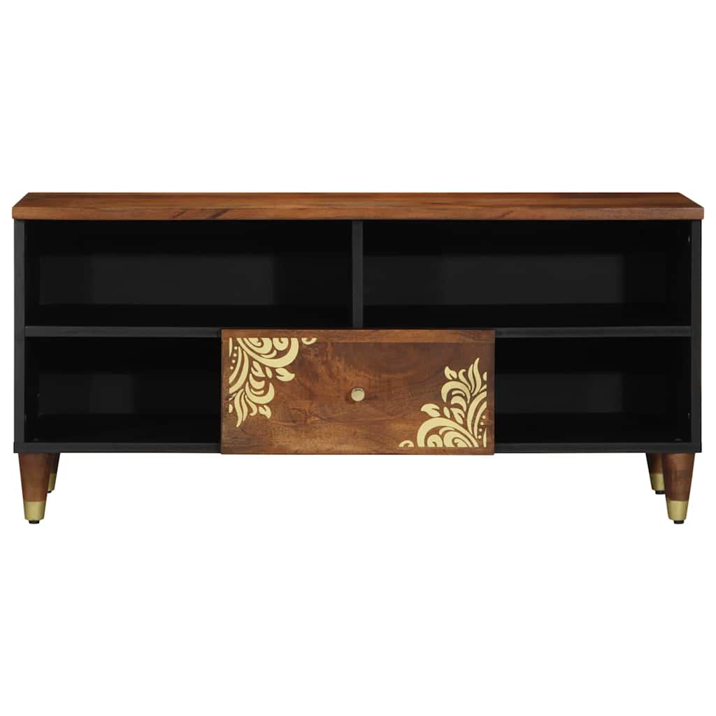 Tv Cabinet 100 X 33 X 46 Cm Solid Mango Wood