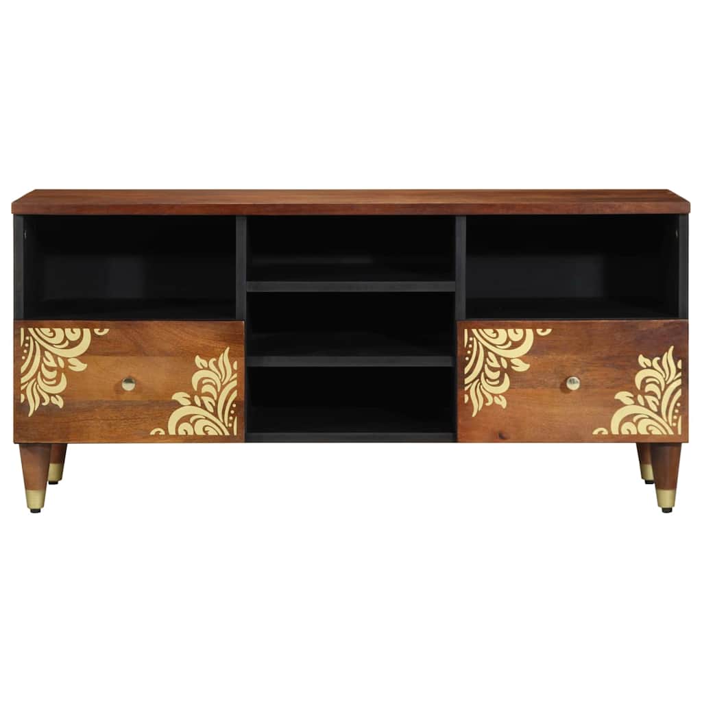 Tv Cabinet 100 X 33 X 46 Cm Solid Mango Wood