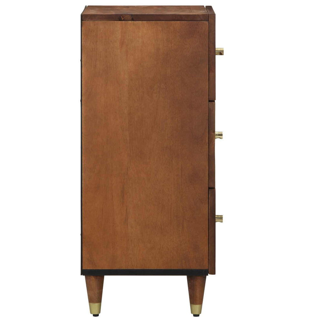 Sideboard With Drawer 40 X 33 X 75 Cm Solid Mango Wood 1