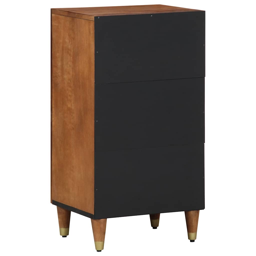 Sideboard With Shelf Brown 40 X 33 X 75 Cm Solid Mango Wood