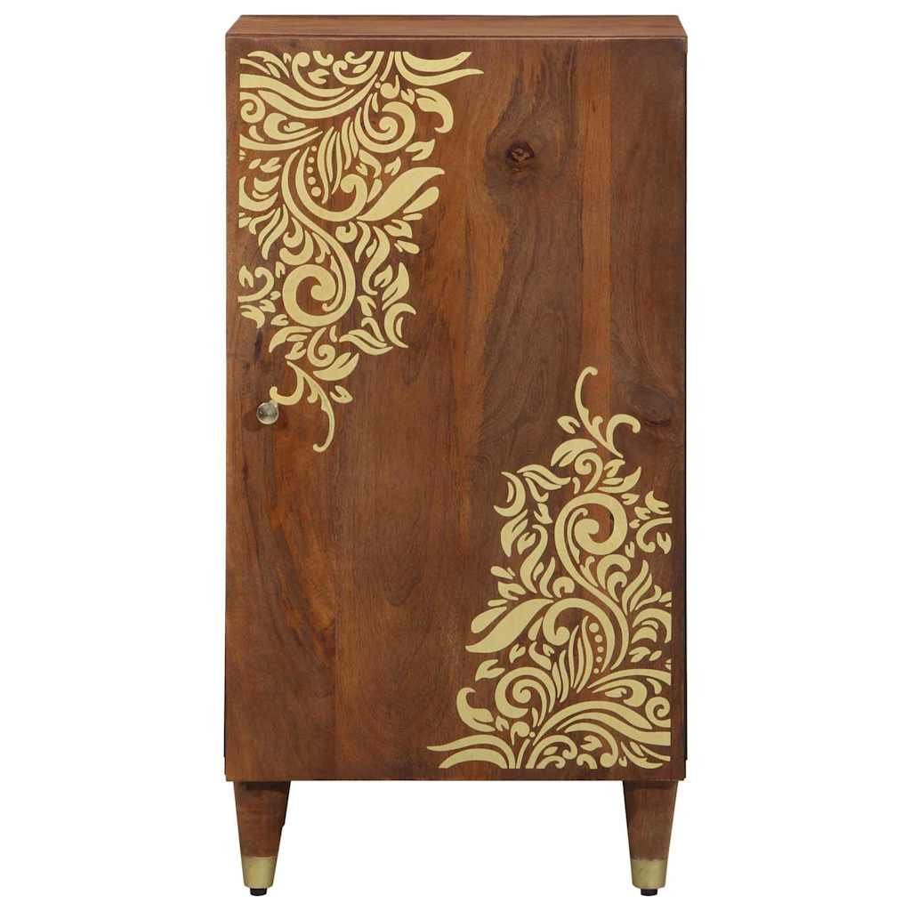 Sideboard With Shelf Brown 40 X 33 X 75 Cm Solid Mango Wood