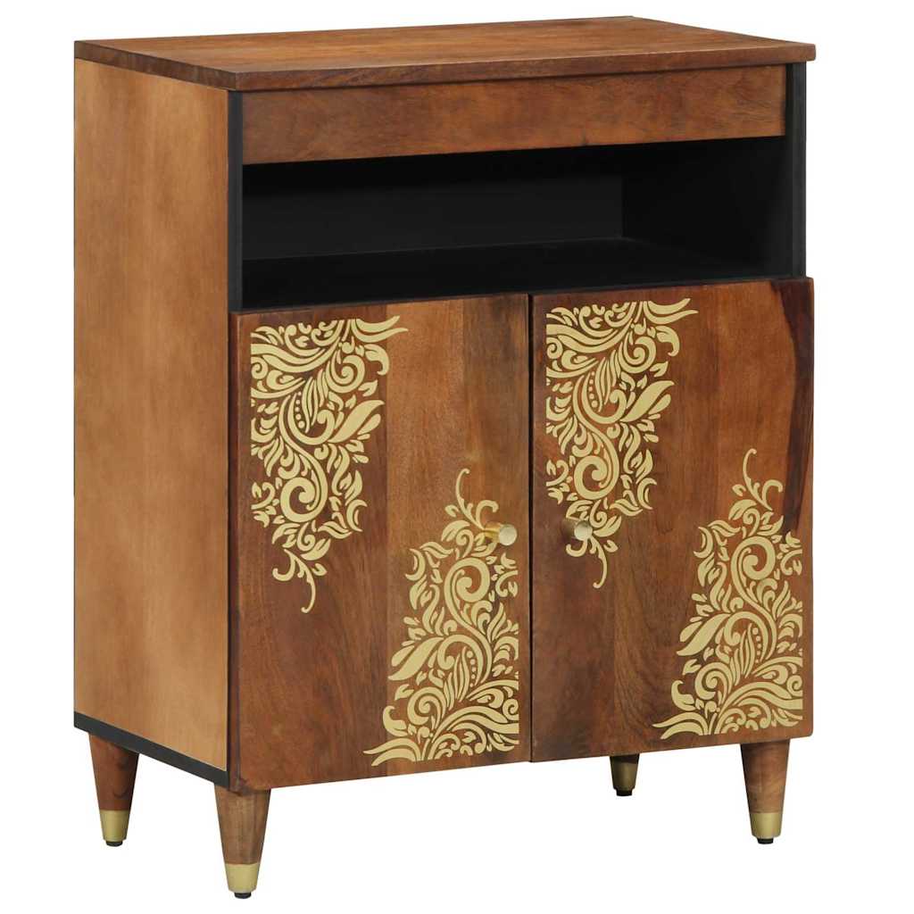 Sideboard With Shelf 60 X 33 X 75 Cm Solid Mango Wood